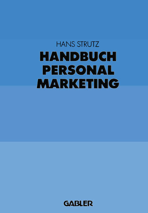 Book cover of Handbuch Personalmarketing (1989)