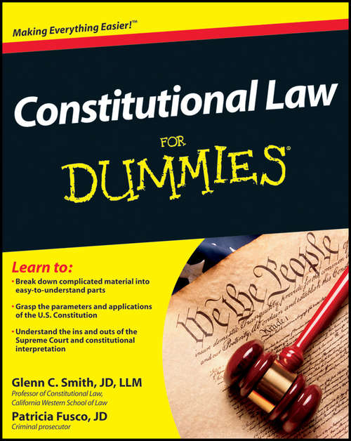 Book cover of Constitutional Law For Dummies