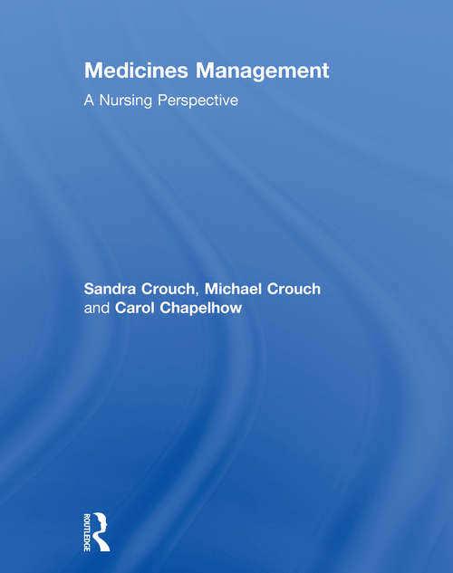 Book cover of Medicines Management: A Nursing Perspective