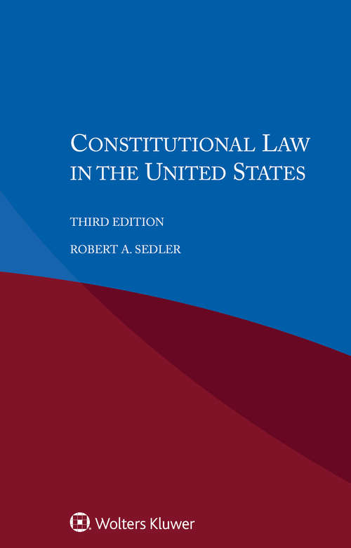 Book cover of Constitutional Law in the United States (3)