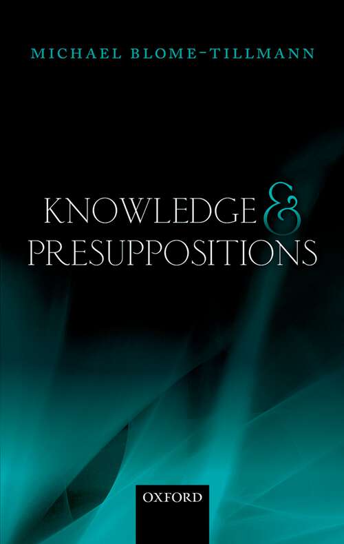 Book cover of Knowledge and Presuppositions