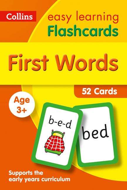 Book cover of First Words Flashcards 3+ (Collins Easy Learning Preschool Ser.) (PDF)