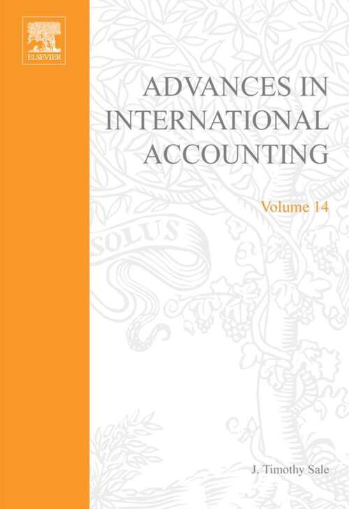 Book cover of Advances in International Accounting (Advances in International Accounting: Volume 14)