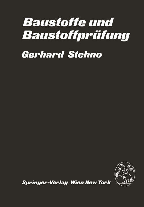 Book cover of Baustoffe und Baustoffprüfung (1981)