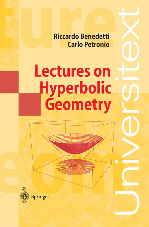 Book cover of Lectures on Hyperbolic Geometry (1992) (Universitext)