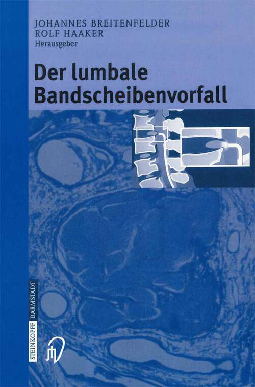 Book cover of Der lumbale Bandscheibenvorfall (2003)