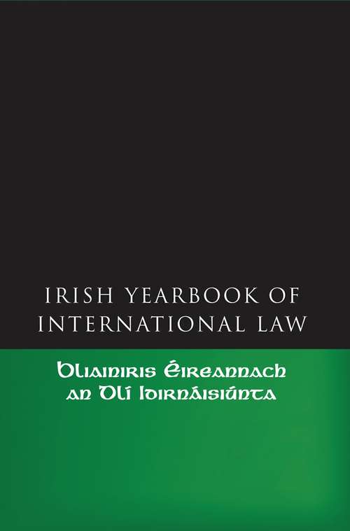 Book cover of The Irish Yearbook of International Law, Volume 1  2006 (Irish Yearbook of International Law)