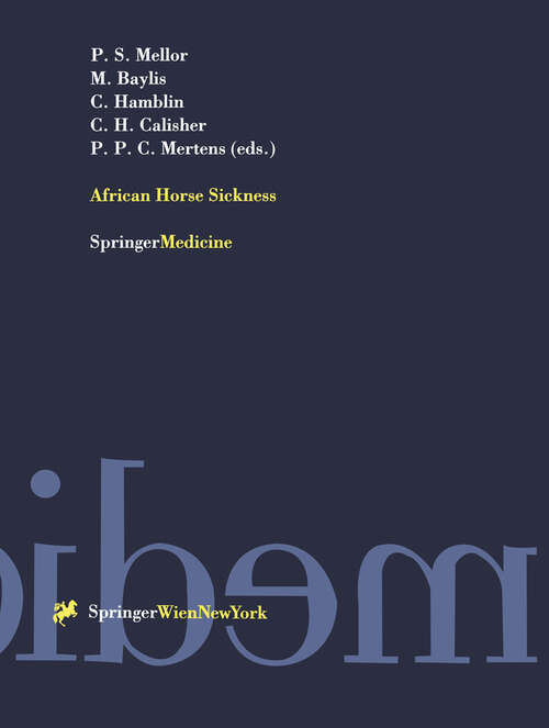 Book cover of African Horse Sickness (1998) (Archives of Virology. Supplementa #14)