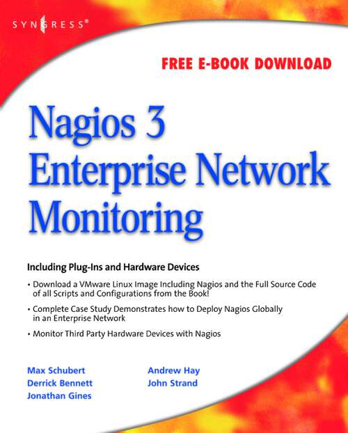 Book cover of Nagios 3 Enterprise Network Monitoring: Including Plug-Ins and Hardware Devices