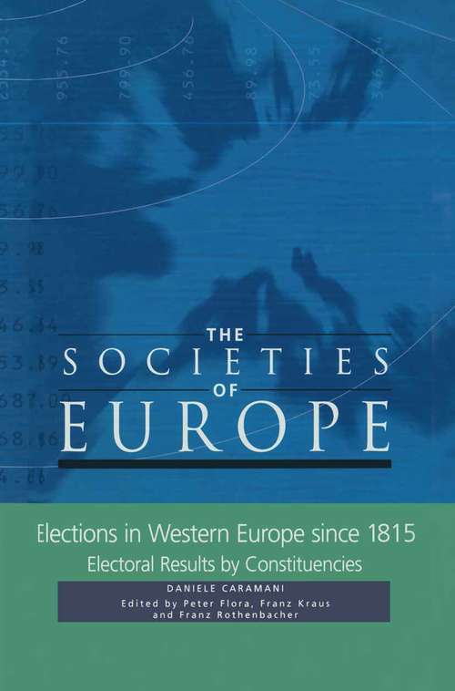 Book cover of Elections in Western Europe 1815-1996 (1st ed. 2000) (Societies of Europe)