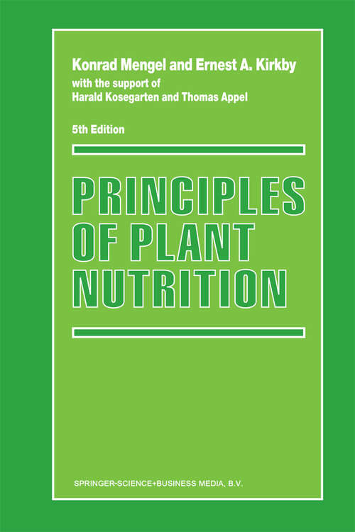 Book cover of Principles of Plant Nutrition (5th ed. 2001)