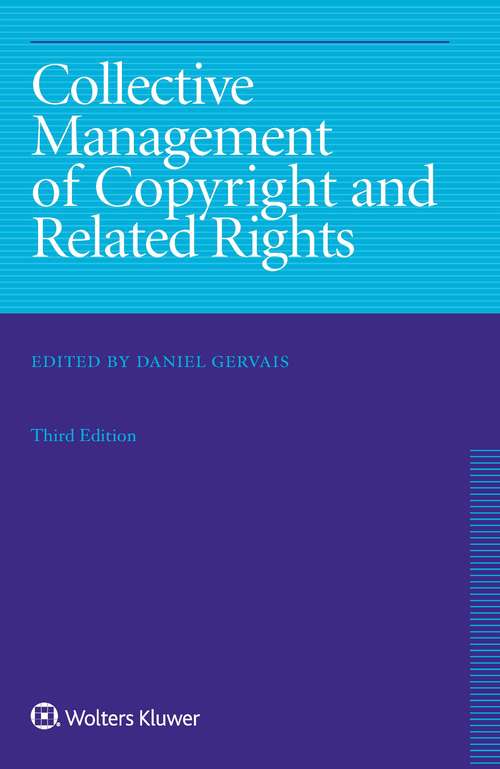 Book cover of Collective Management of Copyright and Related Rights (3)