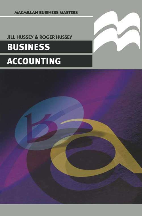 Book cover of Business Accounting (1st ed. 1999) (Macmillan Master Series (Business))