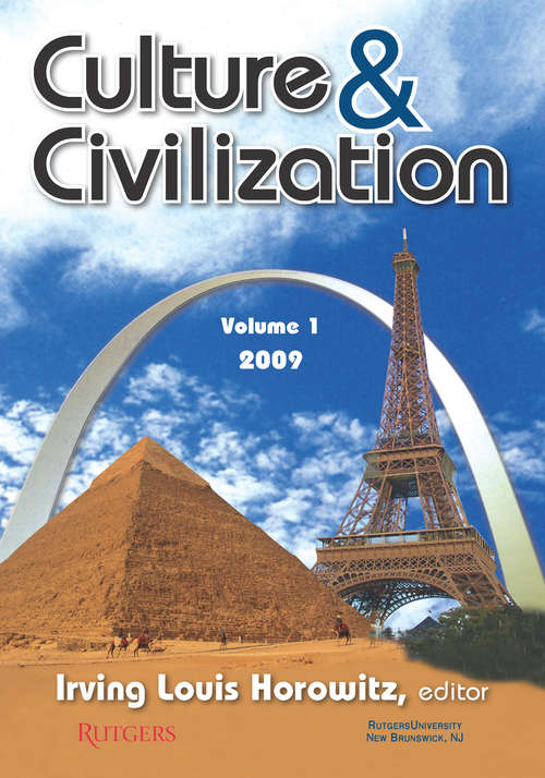 Book cover of Culture and Civilization: Volume 1, 2009