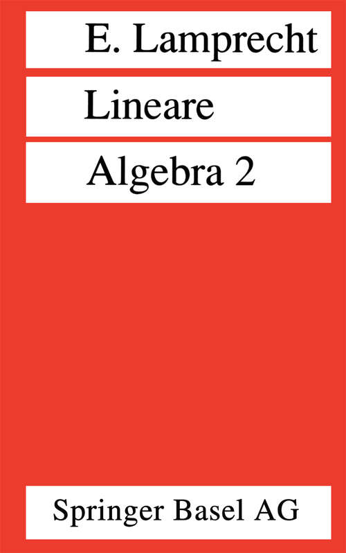 Book cover of Lineare Algebra 2 (2. Aufl. 1993)