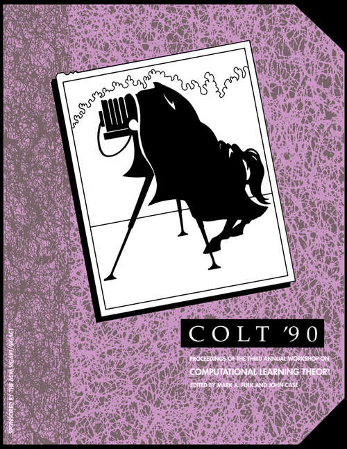 Book cover of COLT Proceedings 1990