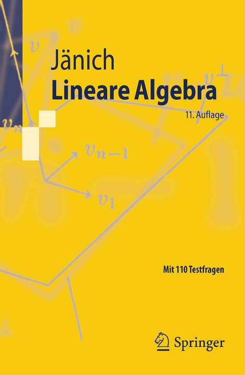 Book cover of Lineare Algebra (11. Aufl. 2008) (Springer-Lehrbuch)