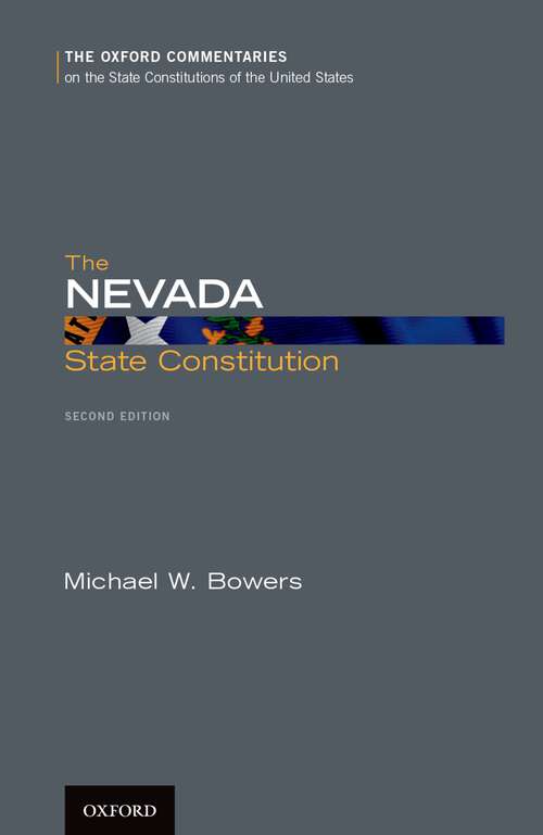 Book cover of Nevada State Constitution 2e Cotus C (2)