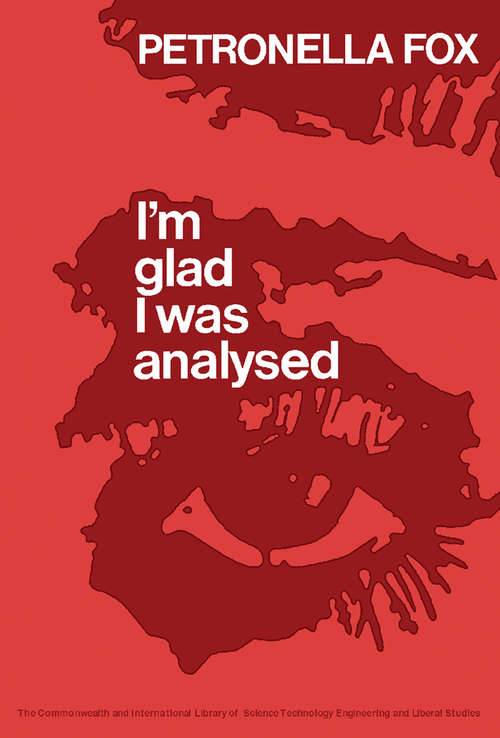 Book cover of I'm Glad I Was Analysed