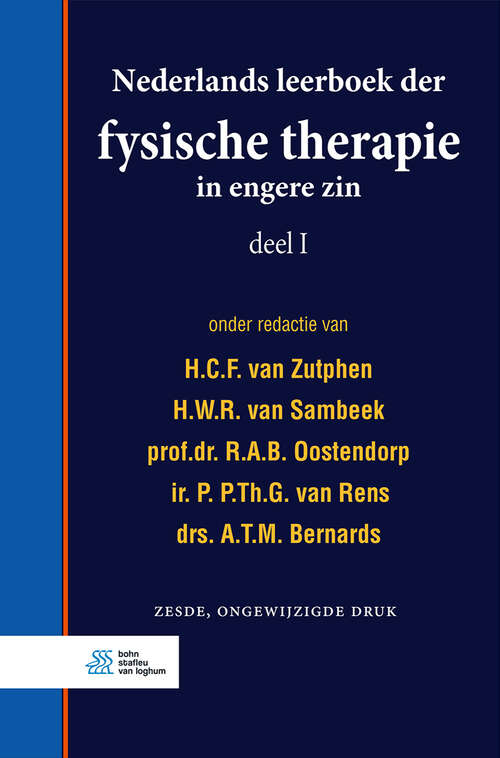 Book cover of Nederlands leerboek der fysische therapie in engere zin deel I (6th ed. 2018)