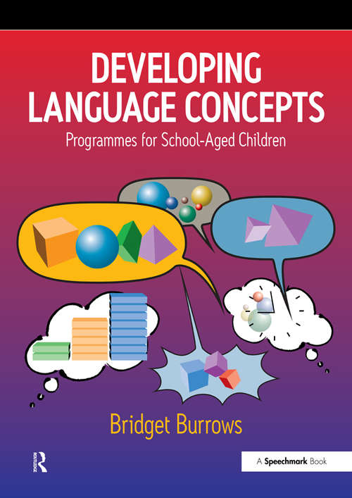 Book cover of Developing Language Concepts: Programmes for School-Aged Children