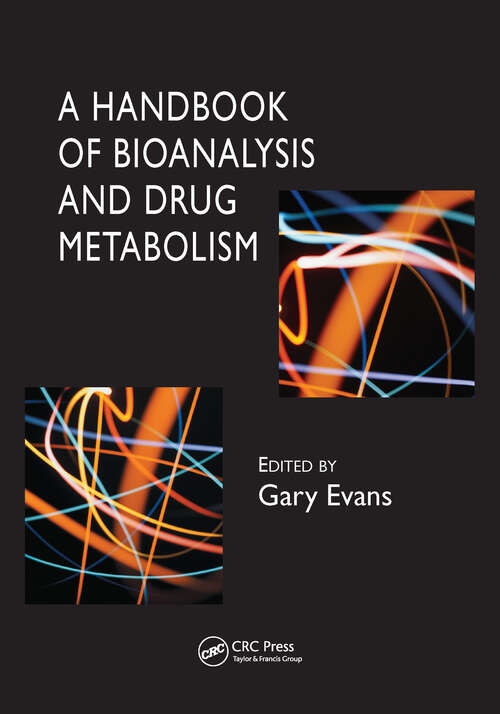 Book cover of A Handbook of Bioanalysis and Drug Metabolism