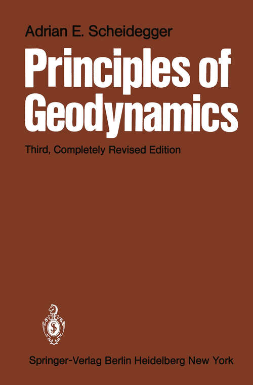 Book cover of Principles of Geodynamics (3rd ed. 1982)