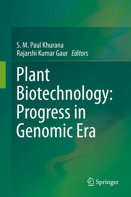 Book cover of Plant Biotechnology:  Progress in Genomic Era (1st ed. 2019)