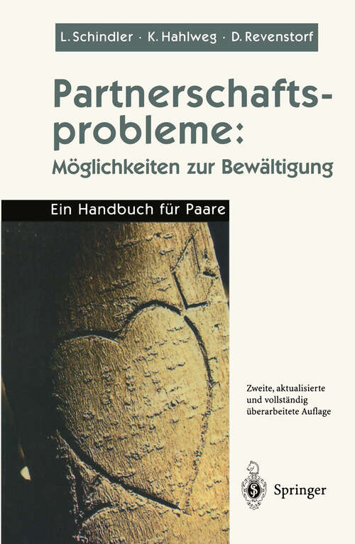 Book cover of Partnerschaftsprobleme: Möglichkeiten zur Bewältigung. Ein Handbuch für Paare (2. Aufl. 1999)