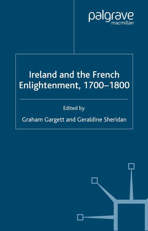Book cover of Ireland and French Enlightenment, 1700-1800 (1999)
