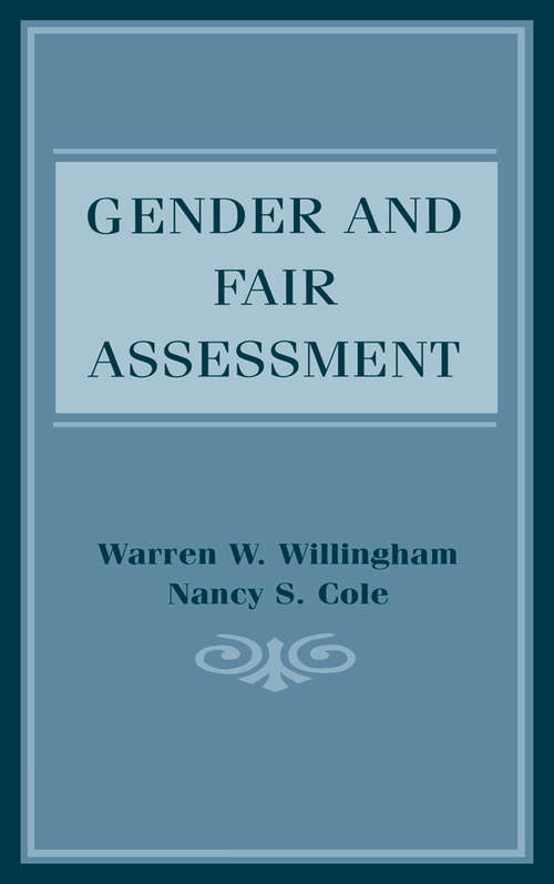 Book cover of Gender and Fair Assessment