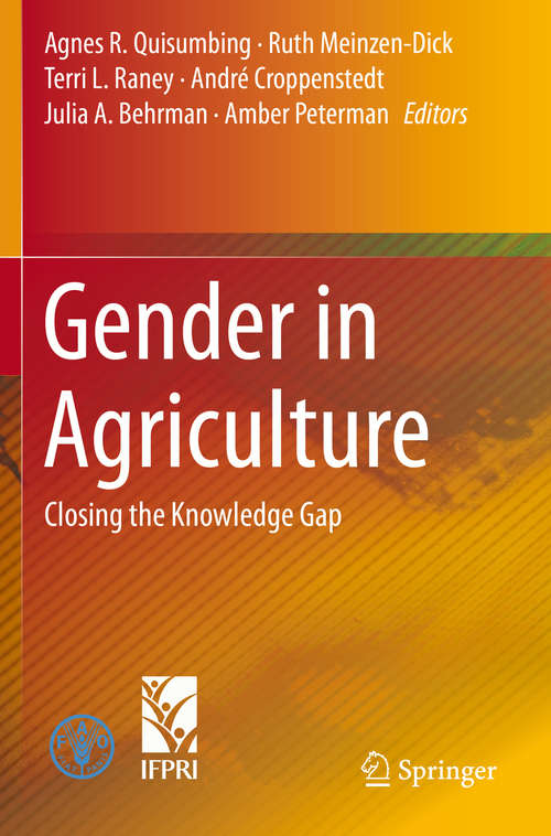 Book cover of Gender in Agriculture: Closing the Knowledge Gap (2014)