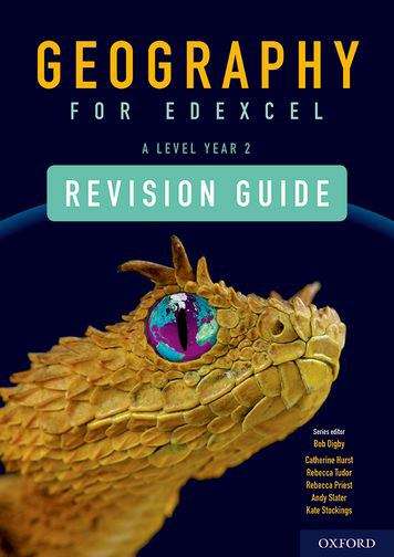 Book cover of Geography for Edexcel A Level Year 2 Revision Guide