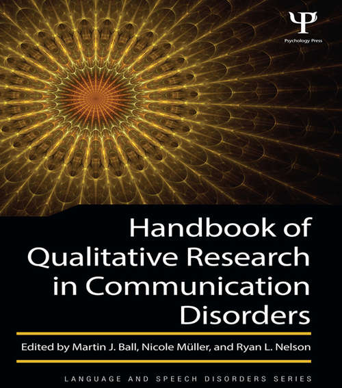 Book cover of Handbook of Qualitative Research in Communication Disorders