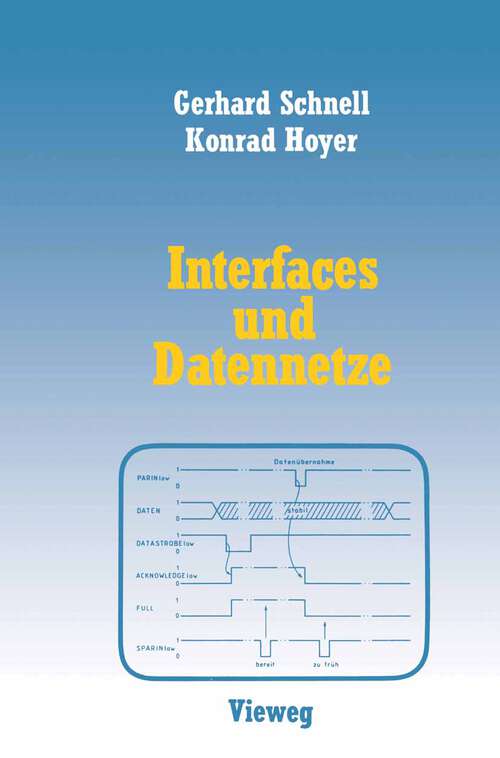 Book cover of Interfaces und Datennetze (1989)