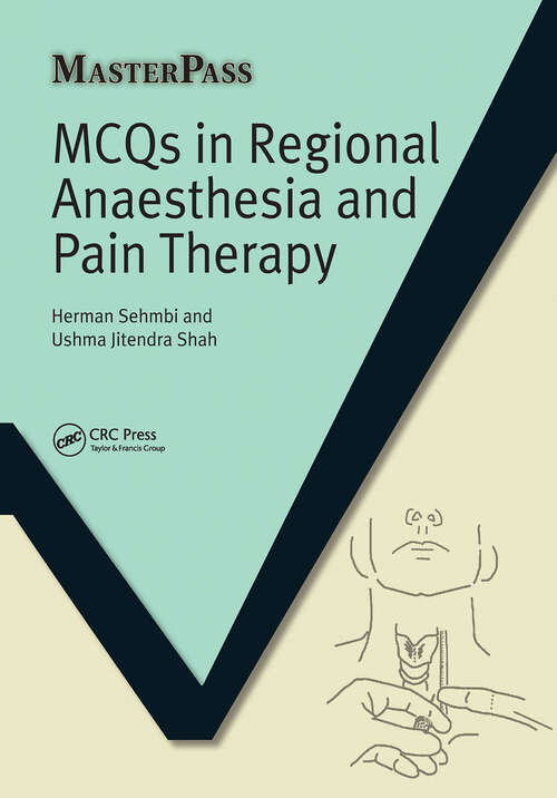 Book cover of MCQs in Regional Anaesthesia and Pain Therapy