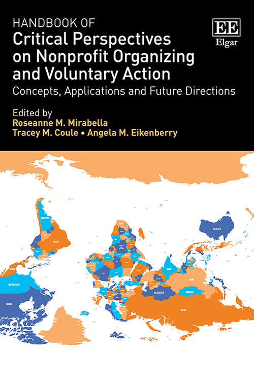 Book cover of Handbook of Critical Perspectives on Nonprofit Organizing and Voluntary Action: Concepts, Applications and Future Directions