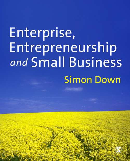 Book cover of Enterprise, Entrepreneurship and Small Business (PDF)