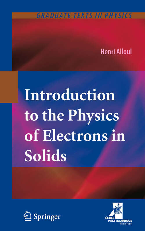 Book cover of Introduction to the Physics of Electrons in Solids (2011) (Graduate Texts in Physics)