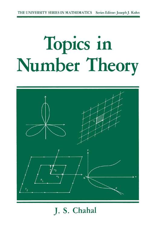 Book cover of Topics in Number Theory (1988) (University Series in Mathematics)