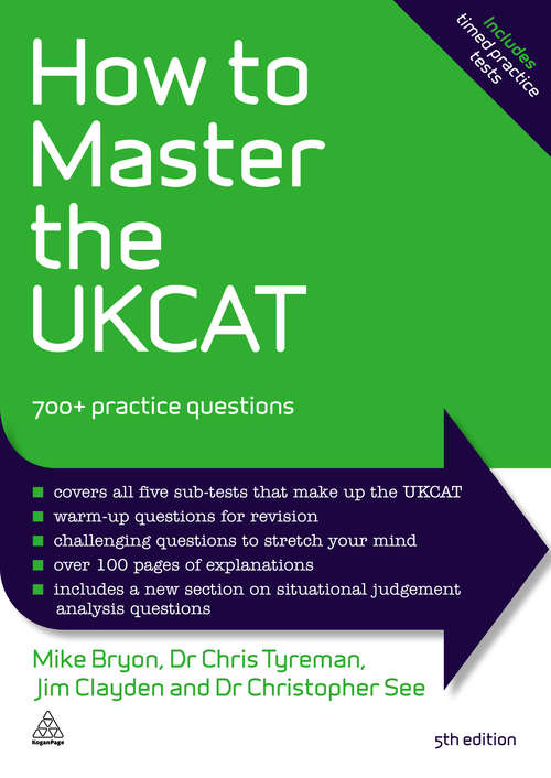 Book cover of How to Master the UKCAT: 700+ Practice Questions (5)