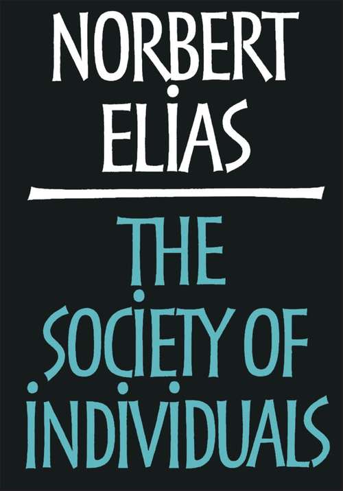 Book cover of Society of Individuals