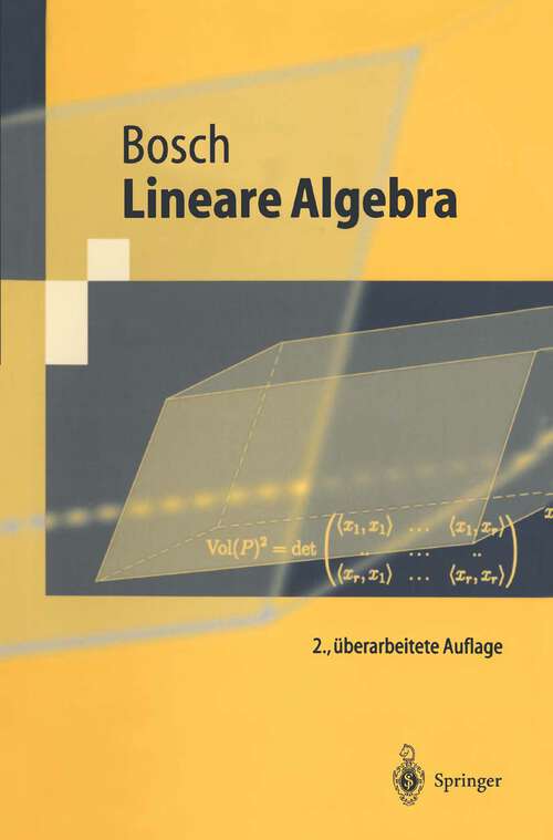 Book cover of Lineare Algebra (2. Aufl. 2003) (Springer-Lehrbuch)