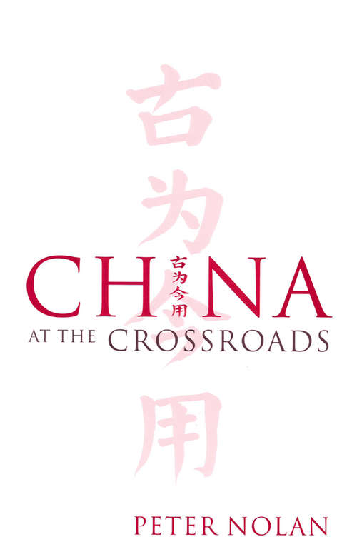 Book cover of China at the Crossroads