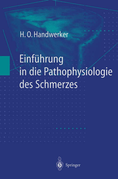 Book cover of Einführung in die Pathophysiologie des Schmerzes (1999)