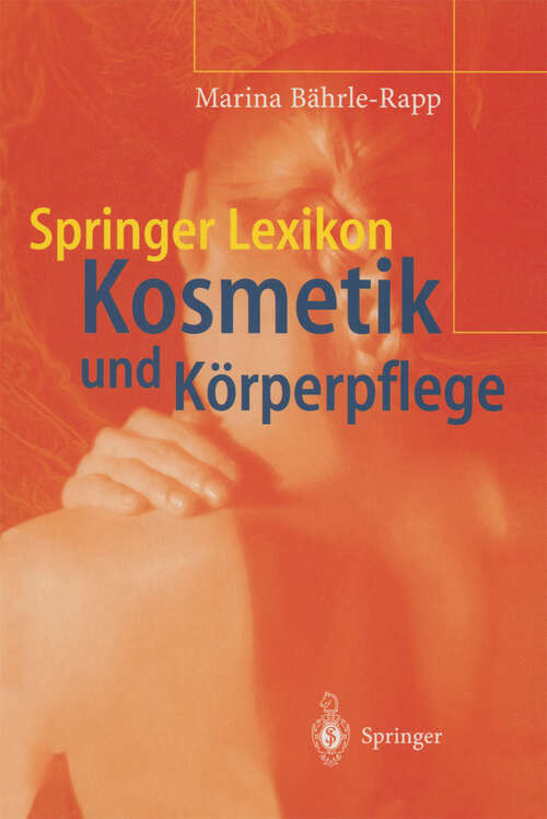 Book cover of Springer Lexikon Kosmetik und Körperpflege (2001)