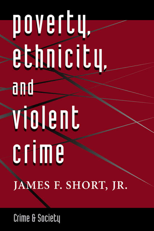 Book cover of Poverty, Ethnicity, And Violent Crime (Crime And Society Ser.)