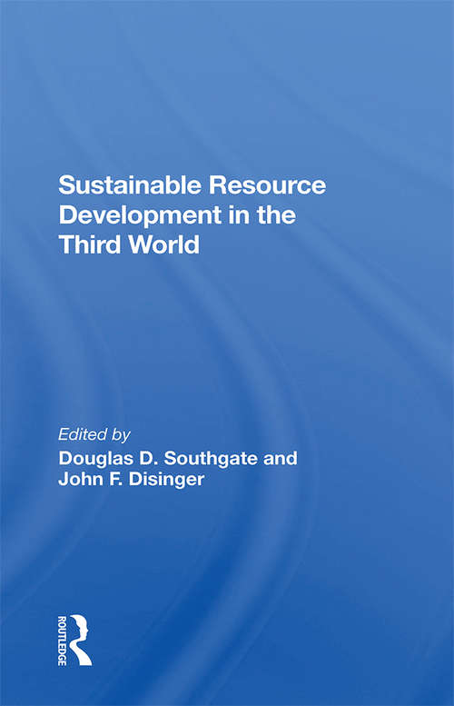 Book cover of Sustainable Resource Development In The Third World