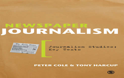 Book cover of Newspaper Journalism