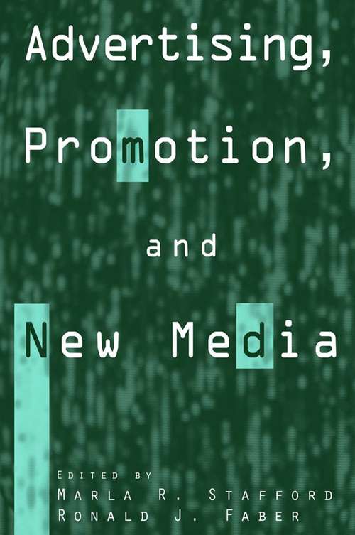 Book cover of Advertising, Promotion, and New Media